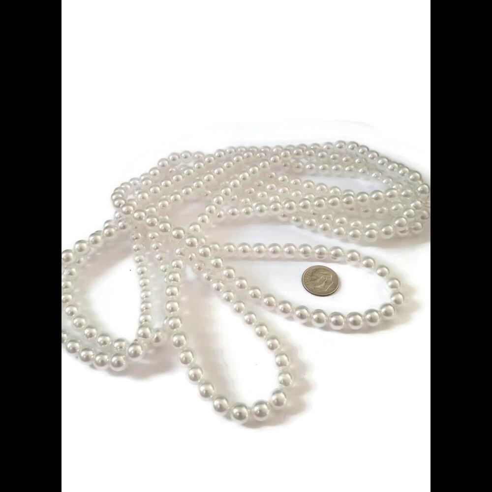 Czech Glass Pearls 8mm- Bridal White